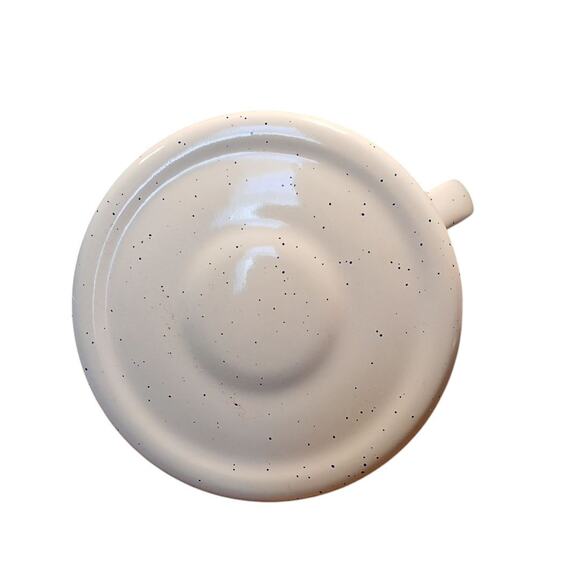 Hallmark White Enamelware Snowman Christmas Decor Stovetop Coffee Pot Mitford - Picture 6 of 13
